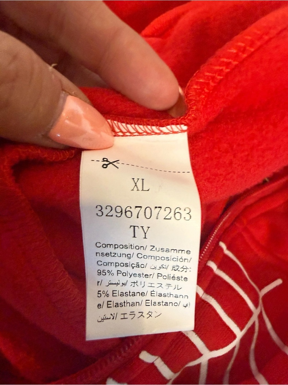 Red Spider Web Zip Hoodie - Picture 3 of 5